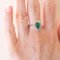 Vintage 18k White Gold Ring with Pear Shaped Emerald and Brilliant Cut Diamonds, 1960s 26