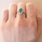 Vintage 18k White Gold Ring with Pear Shaped Emerald and Brilliant Cut Diamonds, 1960s 23