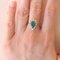 Vintage 18k White Gold Ring with Pear Shaped Emerald and Brilliant Cut Diamonds, 1960s 15