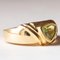 Vintage 18k Gold Green Peridot Ring, 1970s, Image 10