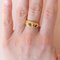 Vintage 18 Karat Goldgrüner Peridot Ring, 1970er 19