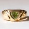 Vintage 18 Karat Goldgrüner Peridot Ring, 1970er 1