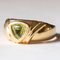Vintage 18 Karat Goldgrüner Peridot Ring, 1970er 3