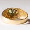 Vintage 18 Karat Goldgrüner Peridot Ring, 1970er 7
