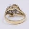 Vintage 14k Yellow Gold Ring with Brilliant Cut Diamonds, 1970s, Image 4