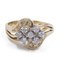 Vintage 14 Karat Gelbgold Ring mit Diamanten im Brillantschliff, 1970er 1