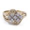 Vintage 14k Yellow Gold Ring with Brilliant Cut Diamonds, 1970s, Image 1