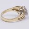 Vintage 14 Karat Gelbgold Ring mit Diamanten im Brillantschliff, 1970er 3