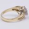Vintage 14k Yellow Gold Ring with Brilliant Cut Diamonds, 1970s, Image 3