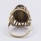 Vintage 14 Karat Gelbgold Tigerauge Ring, 1970er 4