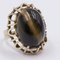 Vintage 14 Karat Gelbgold Tigerauge Ring, 1970er 2