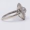 Vintage 9k White Gold Diamond Ring, 1990s 3