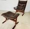 Vintage Norwegian Leather Seista Chair & Ottoman by Ingmar Relling 8