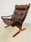 Vintage Norwegian Leather Seista Chair & Ottoman by Ingmar Relling 5