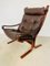 Vintage Norwegian Leather Seista Chair & Ottoman by Ingmar Relling, Image 5