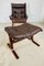 Chaise et Ottomane Seista Vintage en Cuir par Ingmar Relling, Norvège 2