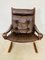 Vintage Norwegian Leather Seista Chair & Ottoman by Ingmar Relling 7