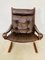 Vintage Norwegian Leather Seista Chair & Ottoman by Ingmar Relling, Image 7