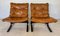 Mid-Century Norwegian Leather Seista Chairs by Ingmar Relling 1