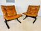 Mid-Century Norwegian Leather Seista Chairs by Ingmar Relling 9
