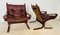 Norwegische Mid-Century Leder Siesta Stühle von Ingmar Relling, 2er Set 6