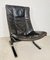 Mid-Century Norwegian Leather Chaise Lounge Chair by Ingmar Relling, Image 2