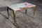 Vintage Louis French Onyx Marble Brass Coffee Table, 1970s 2
