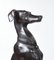 Estatua de perro Greyhound de bronce Art Déco. Juego de 2, Imagen 5