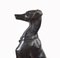 Estatua de perro Greyhound de bronce Art Déco. Juego de 2, Imagen 9