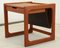 Danish Stenderup Side Table with Magazine Rack 1