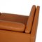 2335 Two-Seater Sofa in Cognac Aniline Leather by Børge Mogensen for Fredericia, 1990s, Image 8