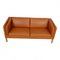 2335 Two-Seater Sofa in Cognac Aniline Leather by Børge Mogensen for Fredericia, 1990s 4