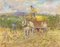 Alice Des Clayes Arca, Haymaker con cavallo, XX secolo, disegno originale a pastello, Immagine 1