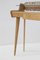 Mid-Century Italian Wooden and Glass Writing Desk, 1950s, Image 3