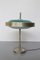 Lampe de Bureau Mid-Century en Laiton et Verre par Oscar Torlasco, 1950s 1