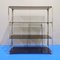 Vintage Amber Glass & Steel Display Bookcase by Gallotti & Radice, 1970s, Image 1