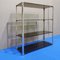 Vintage Amber Glass & Steel Display Bookcase by Gallotti & Radice, 1970s, Image 2