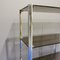 Vintage Amber Glass & Steel Display Bookcase by Gallotti & Radice, 1970s 10