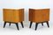 Mid-Century Nightstands with White Glass Tops by Jindrich Halabala for UP Zavody, 1950s, Set of 2 17