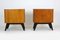 Mid-Century Nightstands with White Glass Tops by Jindrich Halabala for UP Zavody, 1950s, Set of 2 19