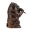 19th Century Victorian Lignum Vitae Smoking Bulldog Tobacco Jar, 1890s, Image 5