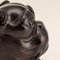 Viktorianisches Lignum Vitae Bulldog Tintenfass, 1860er 8