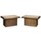 Bronze and Marble Side Tables from Belgo Chrom / Dewulf Selection, 1970s, Set of 2 1