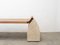 Large American Traaf Bench in Walnut and Granito Stone by Tim Vranken, Image 4