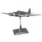 Bomber Flugzeugmodell aus poliertem Aluminium, 1950er 1