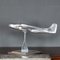 Modello di aeroplano in alluminio lucidato, anni '50, Immagine 2
