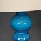 Italian Rimini Blue Ceramic Table Lamps, 1970s, Set of 2 8