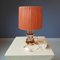 Lámpara de mesa bicolor de cristal de Gustaf Leek para Orrefors, años 60, Imagen 2