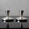 Danish Silver-Plated Candleholders by Carl Christiansen, 1960s, Set of 2 2