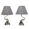 Table Lamps in Clear Glass from Doyen, 1960s, Set of 2 1